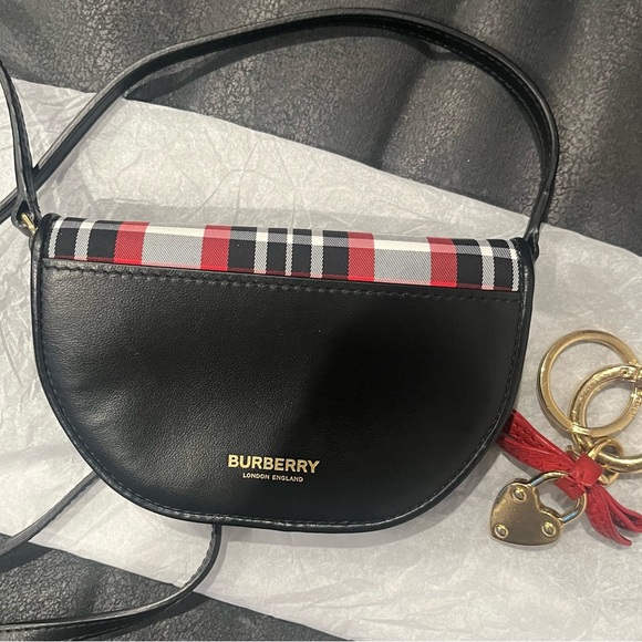 Burberry EUC Mini Crossbody with Bag Charm - Picture 1 of 2